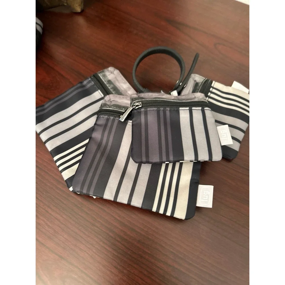 Lug Twinkle Jewelry Box Organizer set in the Love Stripe Black pattern 9 pc set